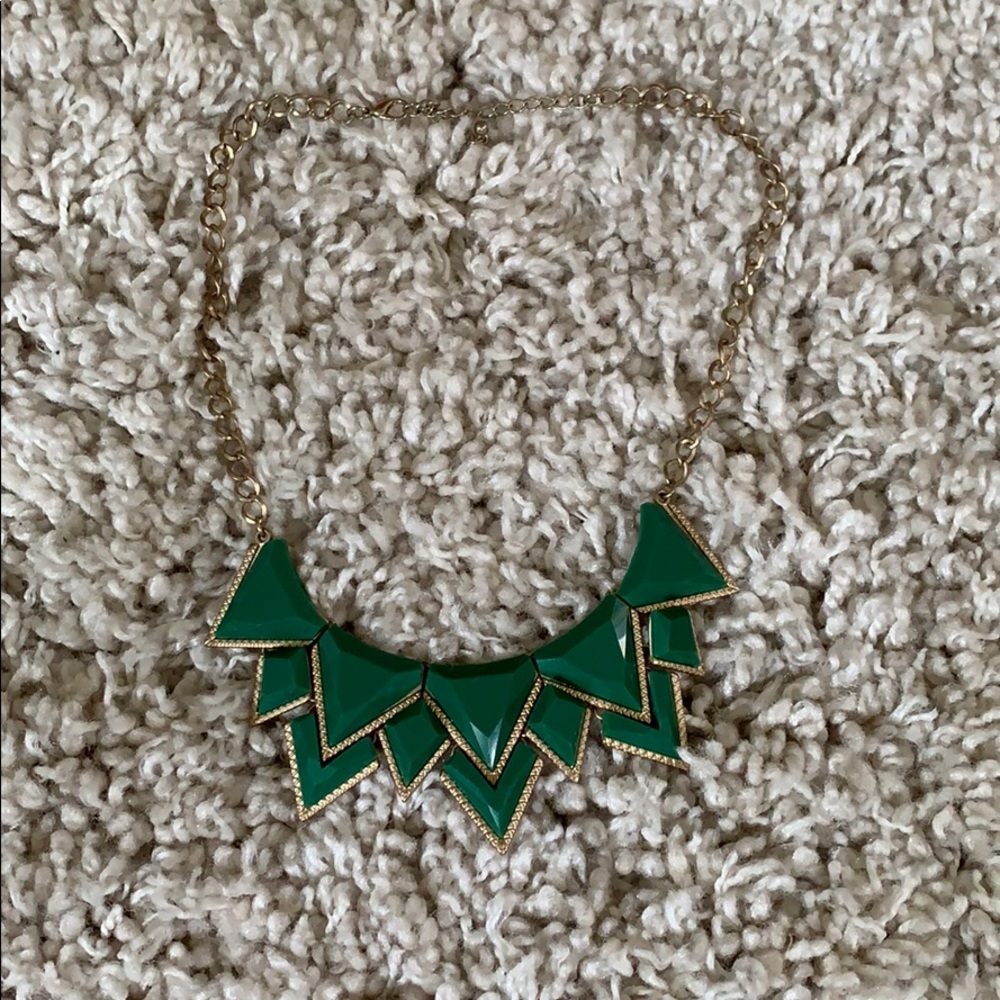 Green Statement Necklace